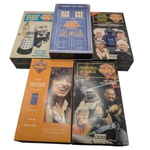 BBC VHS Multicolor Doctor Who Collection Trial of Time Lord Dalek 5-Set